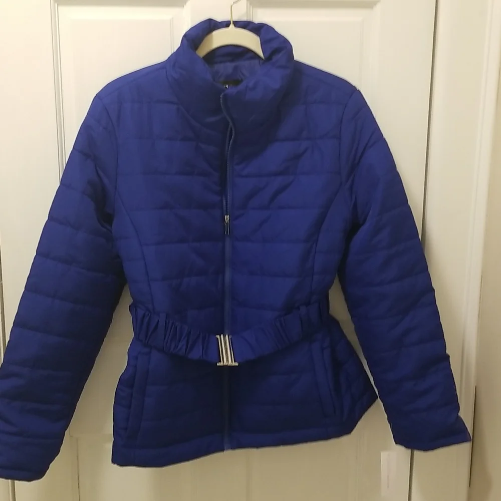 NY&C Ladies blue puffer jacket - Picture 2 of 7